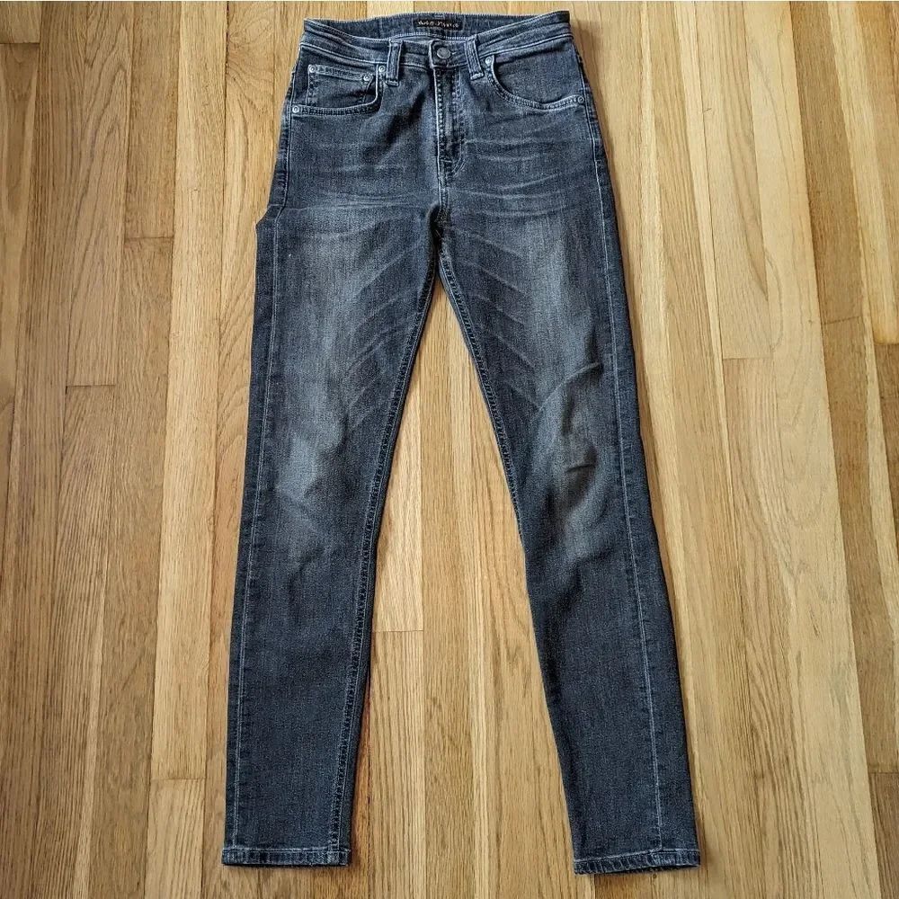 Nudie Jeans Co Gray Grey Denim Jean skinny Jegging